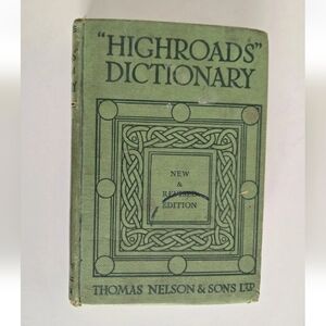 Highroads Dictionary Revised Edition  Hardcover Book Vintage